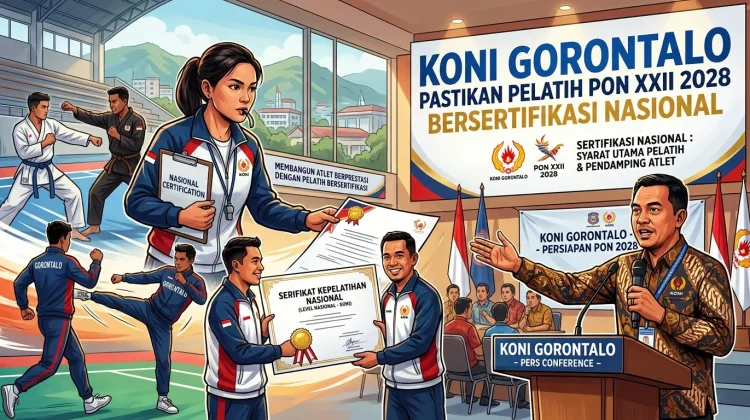 KONI Gorontalo Pastikan Pelatih PON 2028 Bersertifikasi Nasional