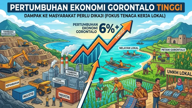 Pertumbuhan Ekonomi Gorontalo Tinggi, Dampak ke Masyarakat Perlu Dikaji