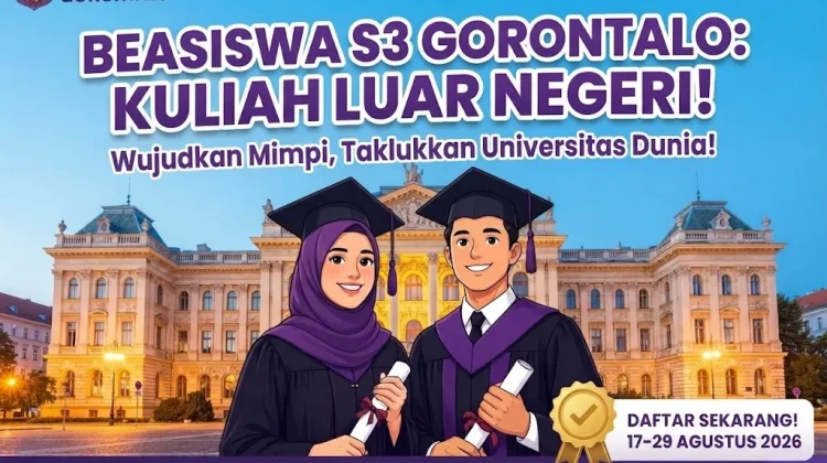 Pemprov Gorontalo Buka Pendaftaran Beasiswa Kompetisi Strata 3 (S3)
