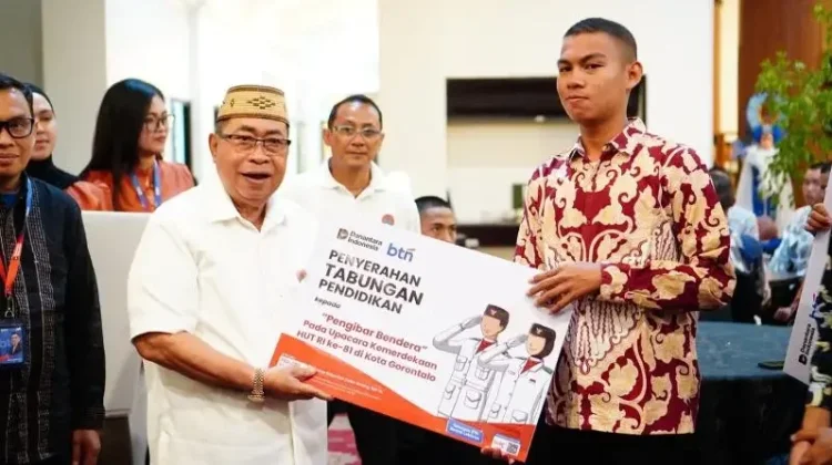 Paskibraka Kota Gorontalo Terima Apresiasi dan Tabungan Pendidikan