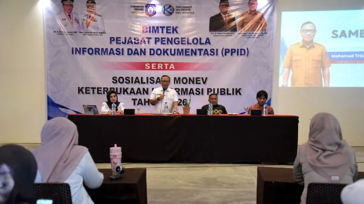 PPID OPD Pemprov Gorontalo Diminta Jadi Corong Informasi Pembangunan