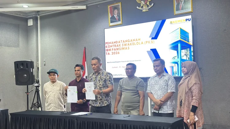 Kontrak Swakelola Pamsimas Diteken, Pembangunan Air Bersih Dimulai