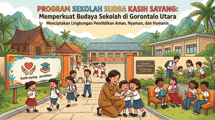 Program Sekolah Surga Kasih Sayang Perkuat Budaya Sekolah di Gorontalo Utara