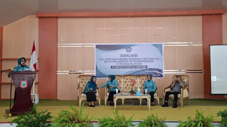 TP PKK Sosialisasikan Hasil Rakernas X di Kabupaten Gorontalo