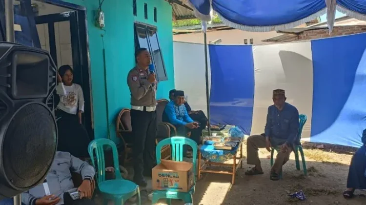 Satlantas Polres Bone Bolango Sosialisasi Lalu Lintas di Rumah Duka