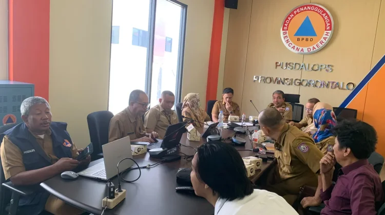 BPBD Provinisi Gorontalo Libatkan Lintas OPD Susun Rencana Penanggulangan Benca