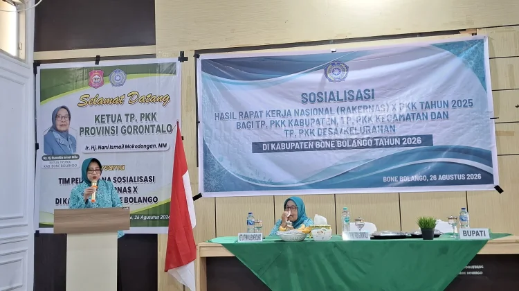TP-PKK Gorontalo Sosialisasikan Hasil Rakernas X di Bone Bolango