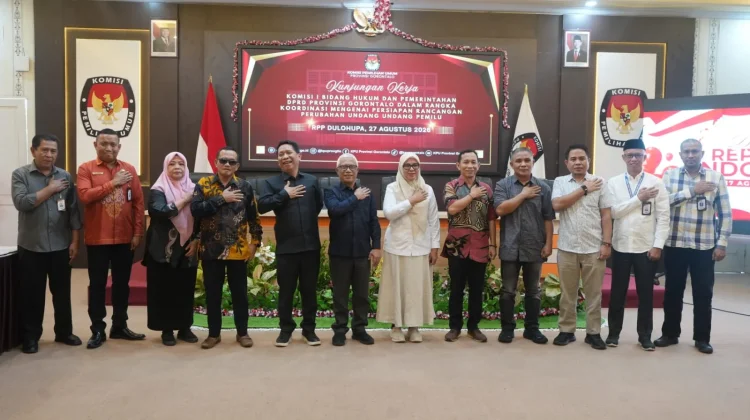 Komisi I DPRD Provinsi Gorontalo Bareng KPU Bahas Perubahan UU Pemilu