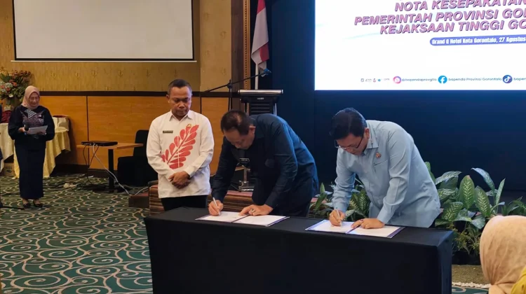 Pemprov dan Kejati Gorontalo Teken MoU Dukung Pemerintahan dan Pembangungan