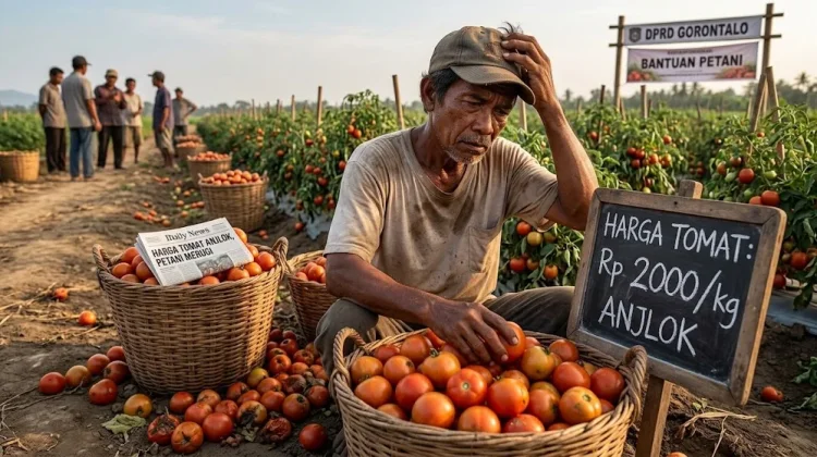 Harga Tomat Anjlok, Petani Gorontalo Terancam Merugi
