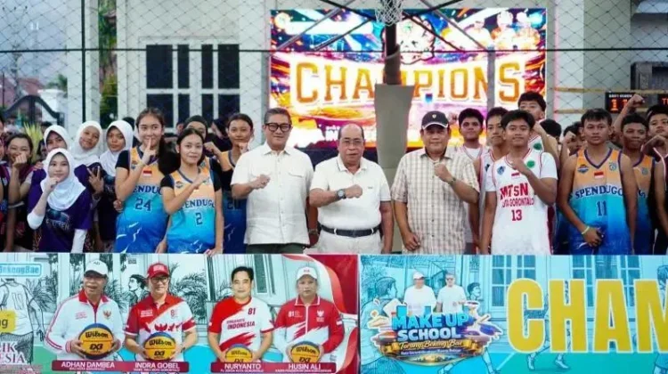 Kelurahan Tenda Juara Sepak Takraw Antar-Kelurahan se-Kota Gorontalo