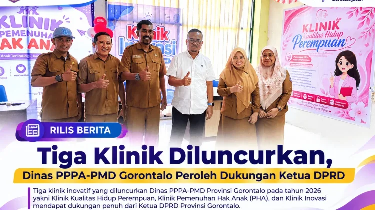 Dinas PPPA-PMD Gorontalo Luncurkan Tiga Klinik Inovatif