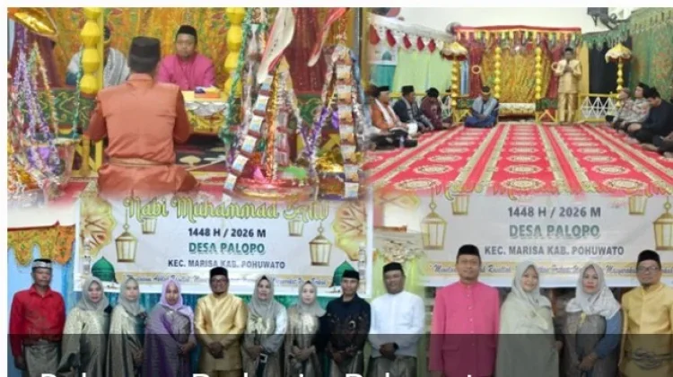 Pawai Tolangga dan Toyopo Meriahkan Maulid Nabi di Desa Palopo