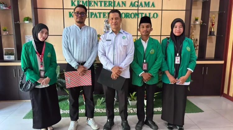 Kemenag Kabupaten Gorontalo Terima Tiga Mahasiswa PPL IAIN Sultan Amai