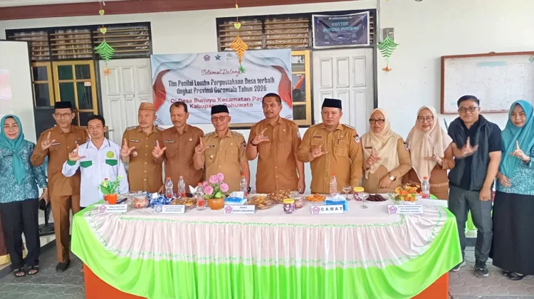 Wabup Pohuwato Beri Dukungan, Visitasi Perpustakaan Mekar Indah Bunuyo