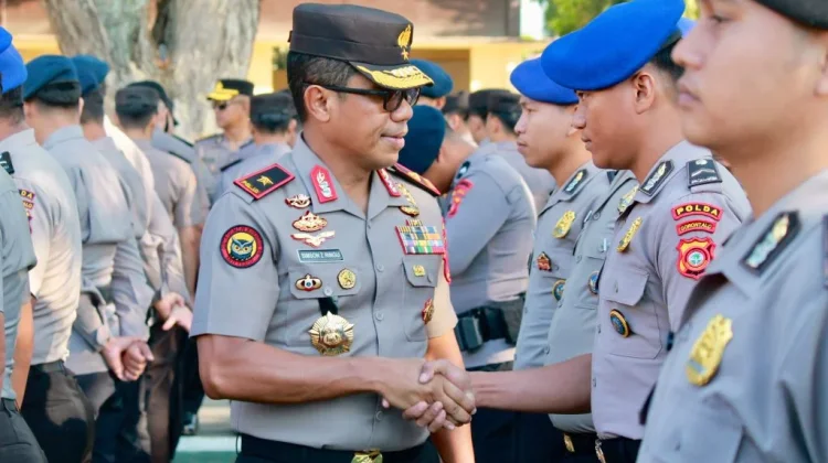 Apel Terakhir Wakapolda Gorontalo Diwarnai Suasana Haru