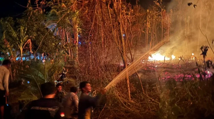 Kebakaran Lahan di Popayato Timur Pohuwato Berhasil Dipadamkan