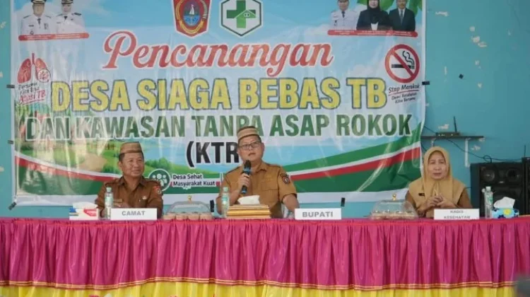 Bupati Thariq Canangkan Desa Siaga Bebas TB di Biau