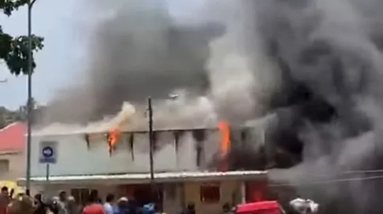 Kebakaran Melanda Area RSUD ZUS Gorontalo Utara