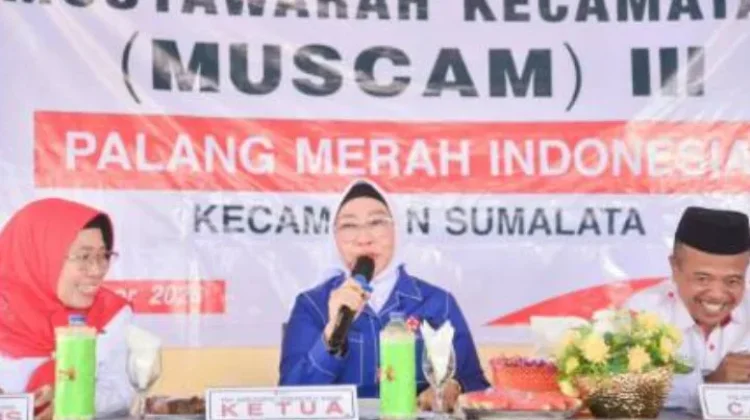 Wakil Bupati Gorut Buka Muscam PMI Sumalata