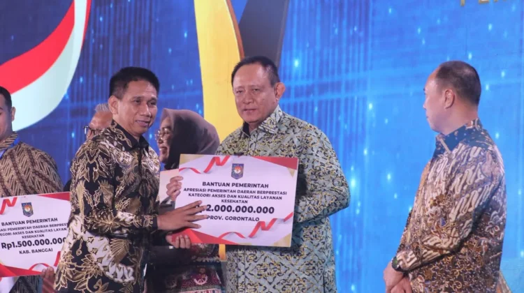 Pemprov Gorontalo Terbaik I, Terima Bonus Rp2 Miliar