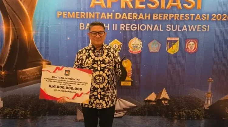 Regional Sulawesi, Pemerintah Kota Gorontalo Raih Penghargaan Layanan Kesehatan