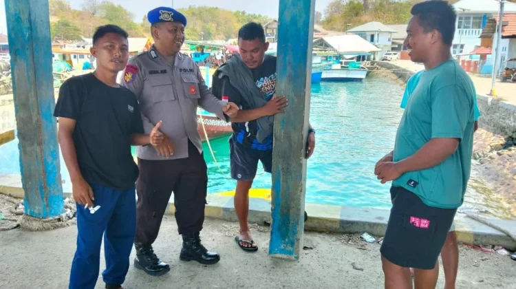 Satpolairud Polres Boalemo Ingatkan Nelayan Waspadai Gelombang Tinggi