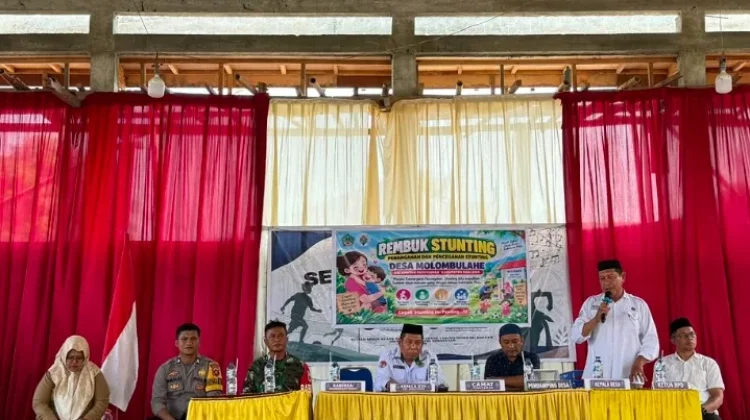 Bhabinkamtibmas Paguyaman Kawal Pencegahan Stunting di Desa