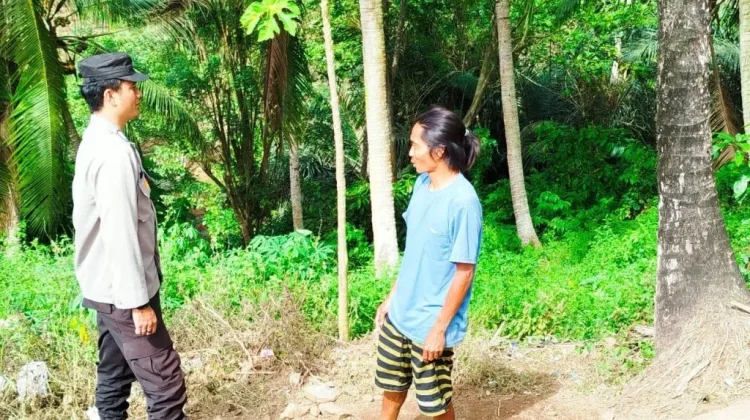 Polsek Paguyaman Edukasi Petani Cegah Kebakaran Hutan dan Lahan