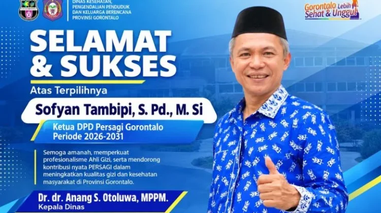 Sofyan Tambipi Terpilih Pimpin PERSAGI Gorontalo Periode 2026–2031
