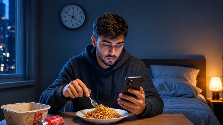 Tidur Larut dan Makan Malam Picu Masalah Kesehatan
