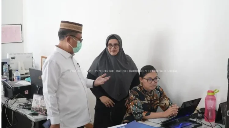 Bupati Gorut Sidak Pelayanan RSUD ZUS Saat WFH