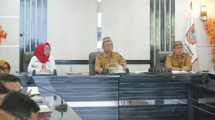 Bupati Gorut Pimpin Rapim Evaluasi Kinerja dan Program OPD