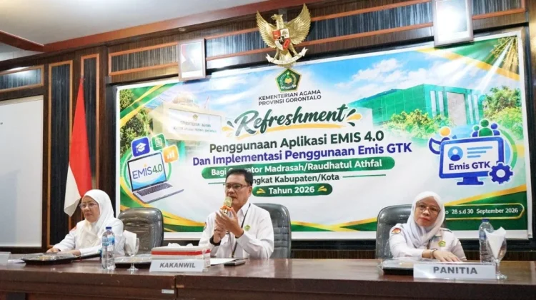 Kanwil Kemenag Gorontalo Tingkatkan Kompetensi Operator melalui EMIS 4.0