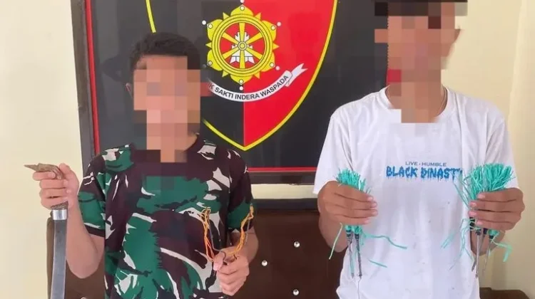 Patroli Siber Ungkap Kepemilikan Sajam Dua Remaja di Boalemo