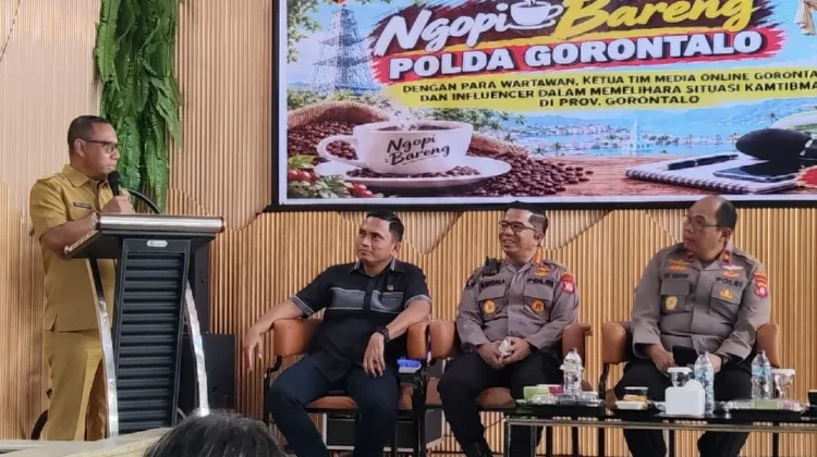 Kadis Kominfotik Apresiasi Polda Gorontalo Gelar Ngopi Bareng Wartawan