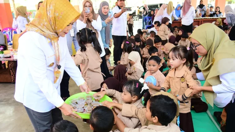 Wagub Idah Ajak Anak TK Kenal Tiliaya, Warisan Kuliner Khas Gorontalo