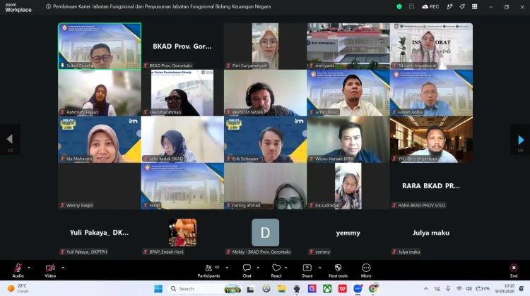 BKAD Gorontalo Dorong Penataan Jabatan Fungsional Keuangan Negara