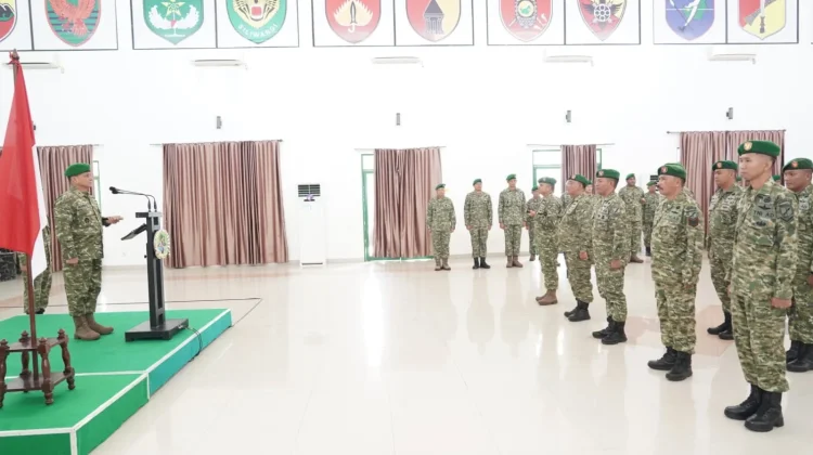 Korem 133/NW Gelar Korps Kenaikan Pangkat dan Wisuda Purnawira