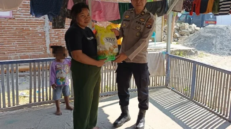 Kemarau Panjang Tekan Warga, Polres Gorontalo Salurkan Sembako
