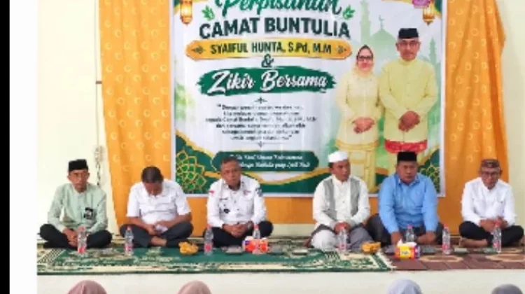 Purna Tugas, Camat Buntulia Gelar Zikir dan Doa Bersama