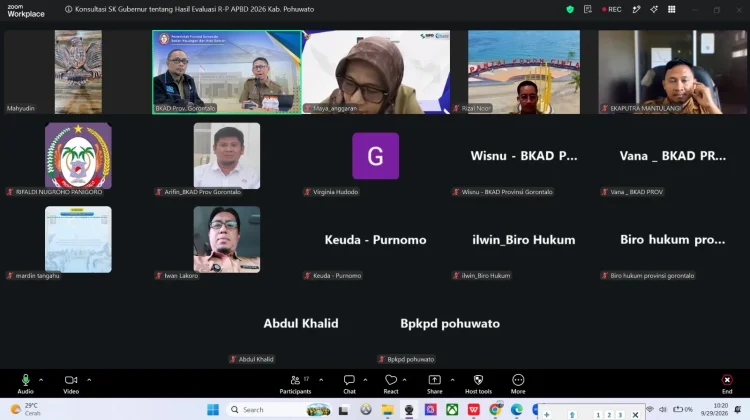 BKAD Evaluasi Rancangan Perubahan APBD Kabupaten Pohuwato