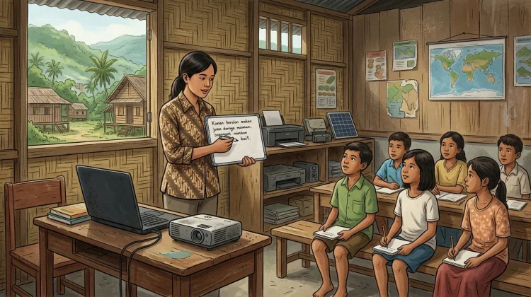 Keterbatasan Listrik Masih Jadi Kendala Guru di Sekolah Wilayah 3T
