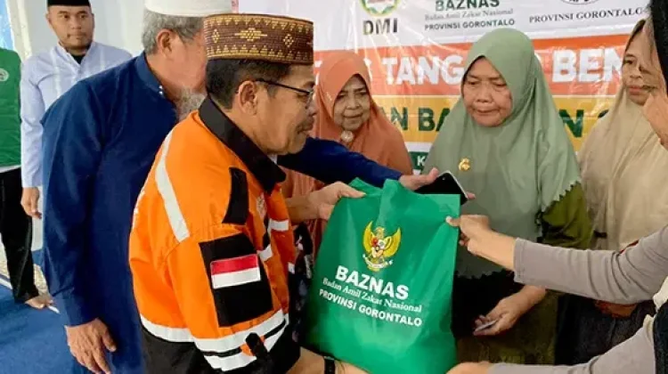 BAZNAS-DMI Gorontalo Salurkan 250 Paket Sembako untuk Warga Terdampak Kekeringan