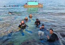 Dukung Mitigasi Perubahan Iklim DKP Monitor Terumbu Karang Olele