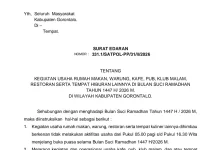Pemkab Gorontalo Terbitkan Edaran Pembatasan Usaha Selama Ramadhan