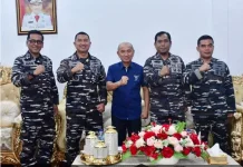 Bupati Pohuwato Bahas Keamanan Laut dengan Danlanal