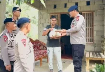Brimob Polda Gorontalo Salurkan Sembako Sambut Ramadhan 1447 H