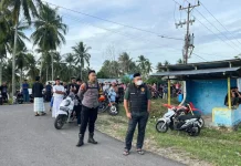 Polsek Randangan Bubarkan Balap Liar dan Sita Knalpot Brong