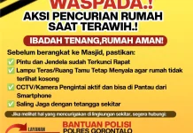Sholat Tarawih Aman, Rumah Tetap Terjaga